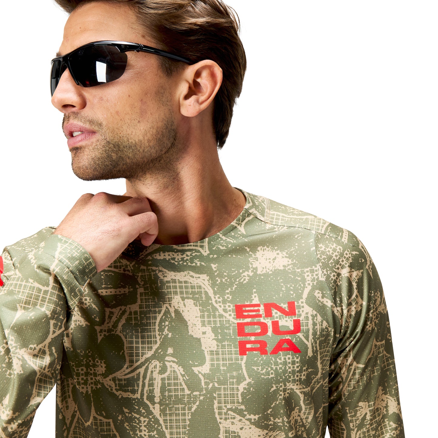 ENDURA LTD PRINTED Langarmtrikot Camo Khaki 2025
