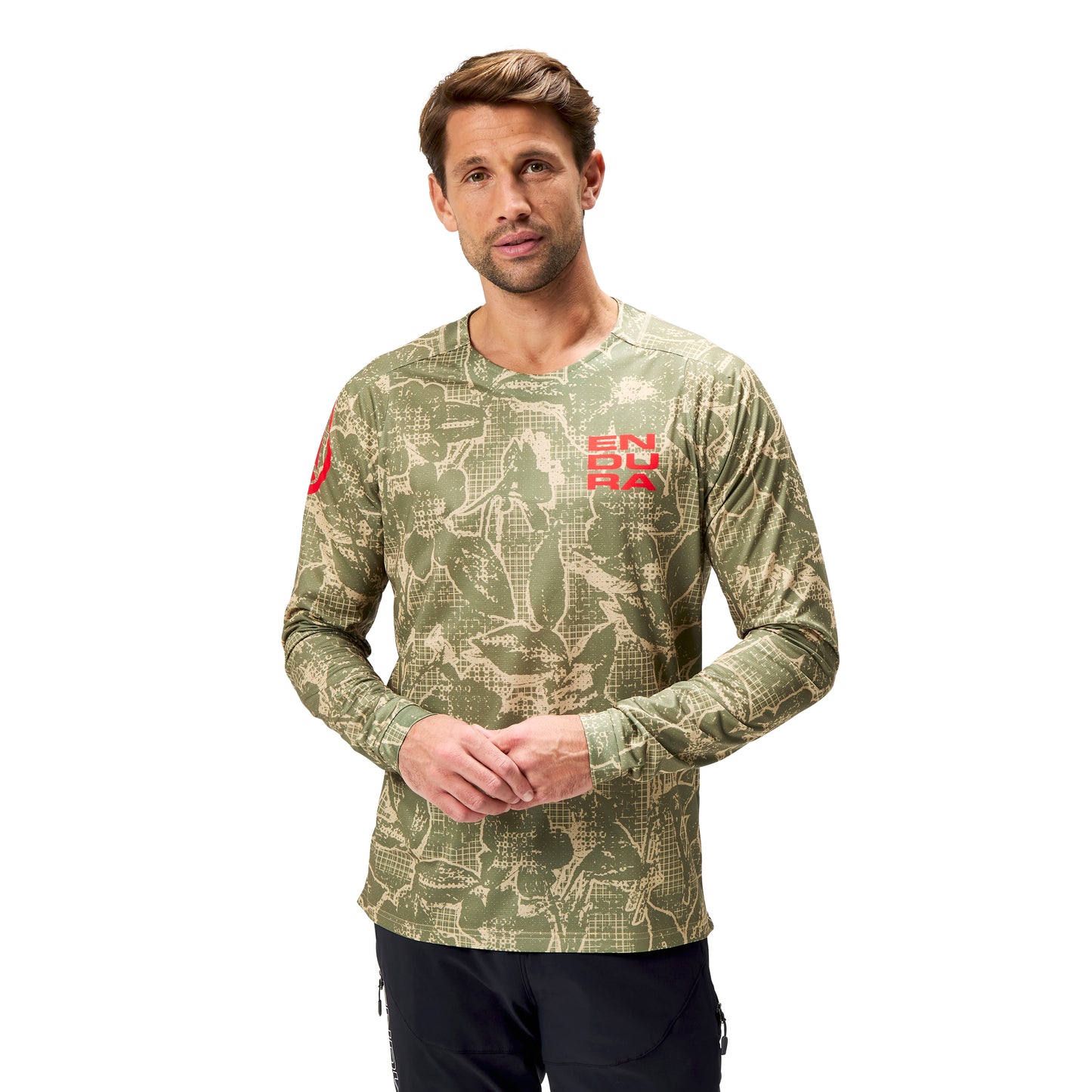 ENDURA LTD PRINTED Langarmtrikot Camo Khaki 2025