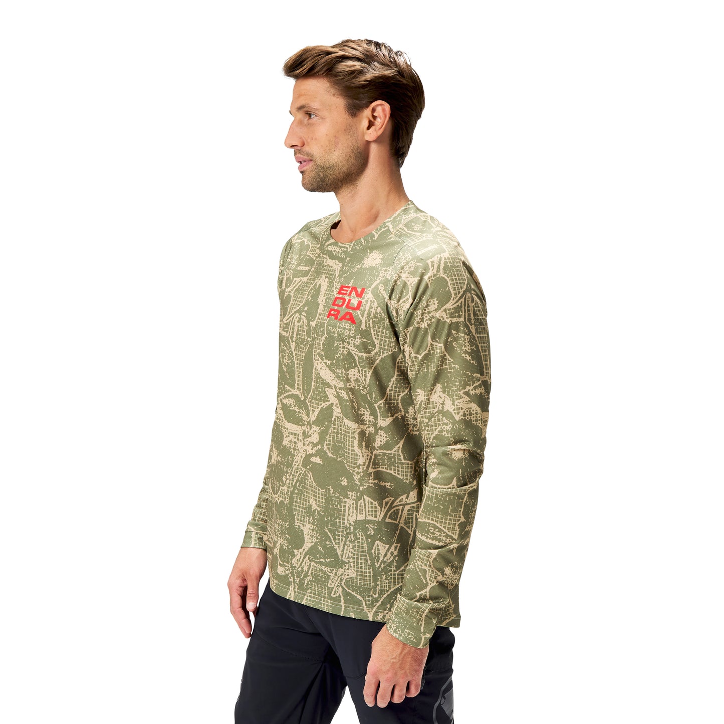 ENDURA LTD PRINTED Langarmtrikot Camo Khaki 2025