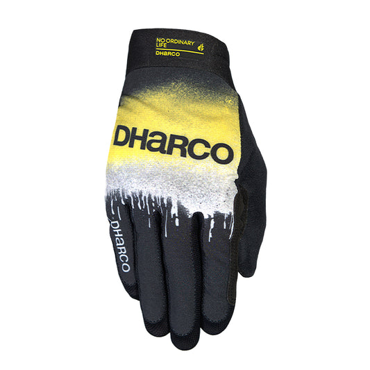 Handschuhe DHARCO RACE ACID RAIN Schwarz/Gelb