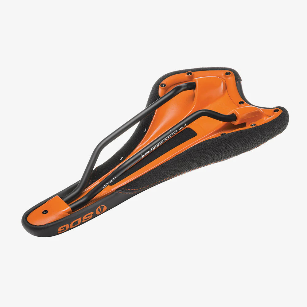 Selle SDG RADAR MTN Rails Titane-Alu Schwarz/Orange