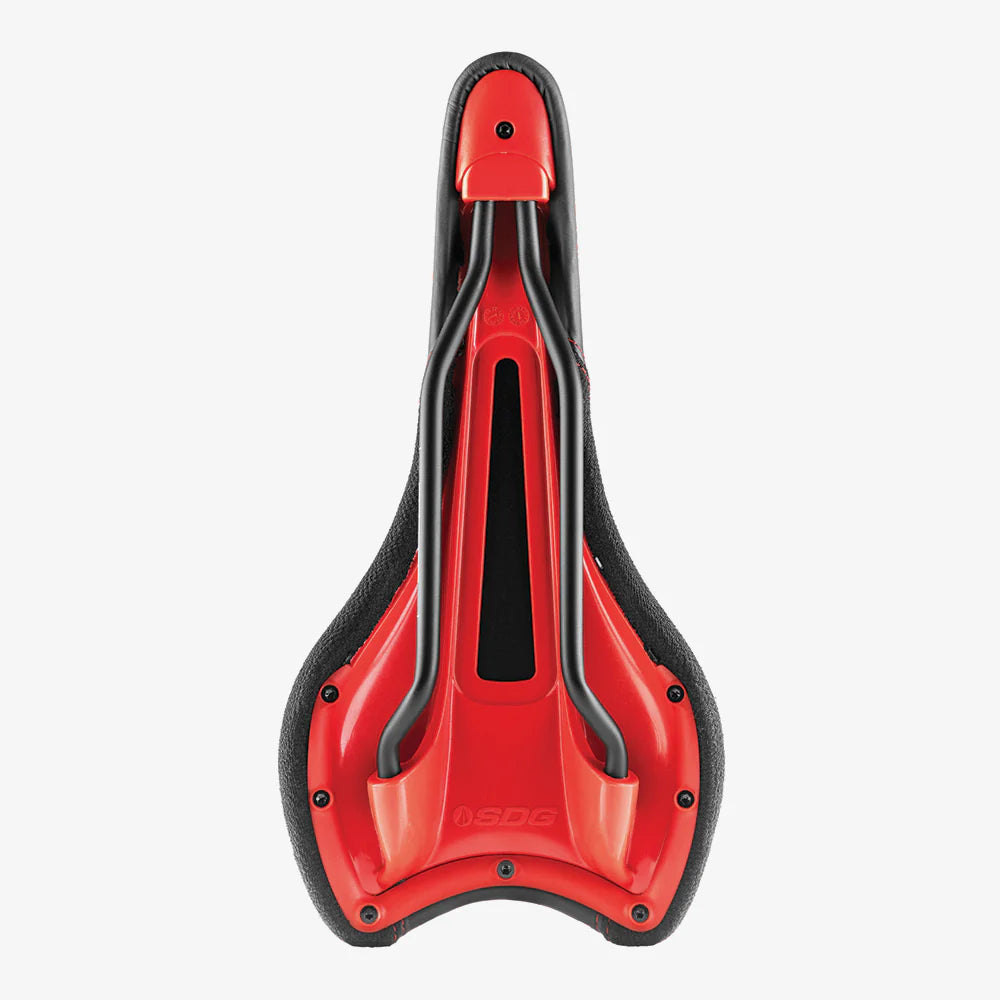 Selle SDG RADAR MTN Rails Titane-Alu Schwarz/Rot