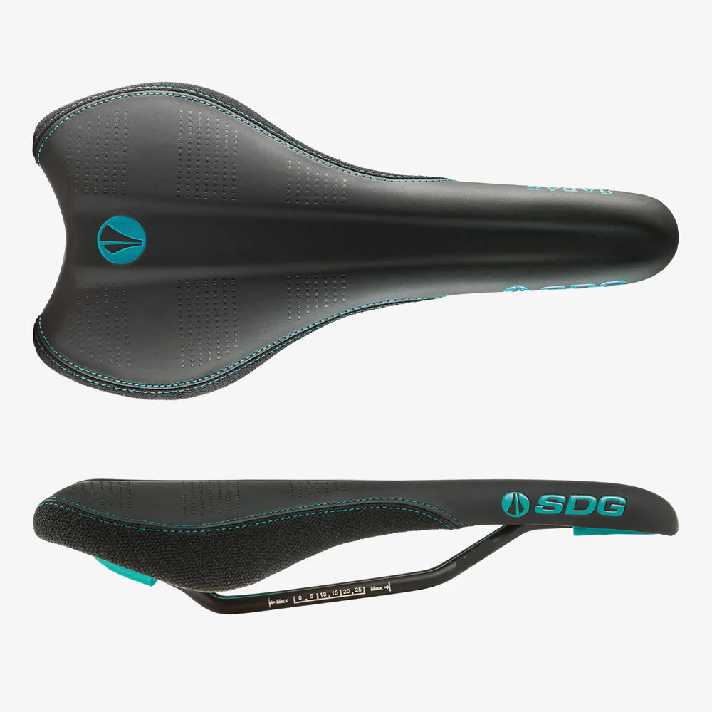 Selle SDG RADAR MTN Rails Cr-Mo Schwarz/Türkis