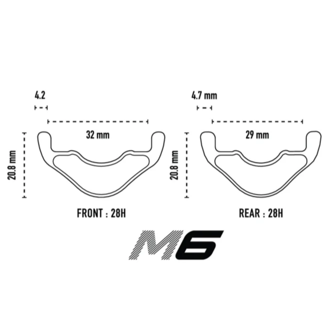 Felge Hinten ENVE M6 29" 29mm