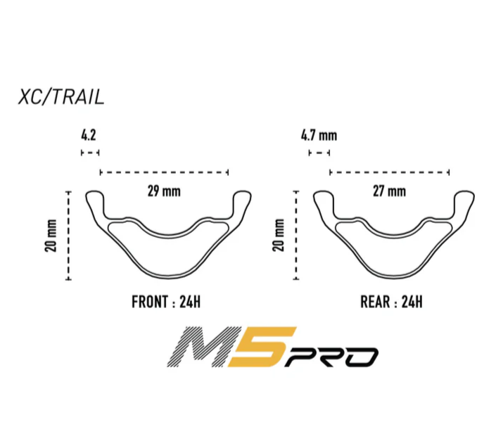 Hintere Felge ENVE M5 PRO 29" 29mm