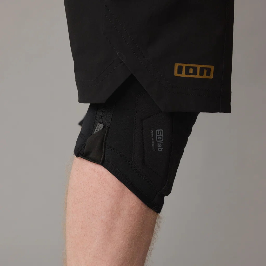 Knieschoner ION K-PACT ZIP SQ Unisex Schwarz