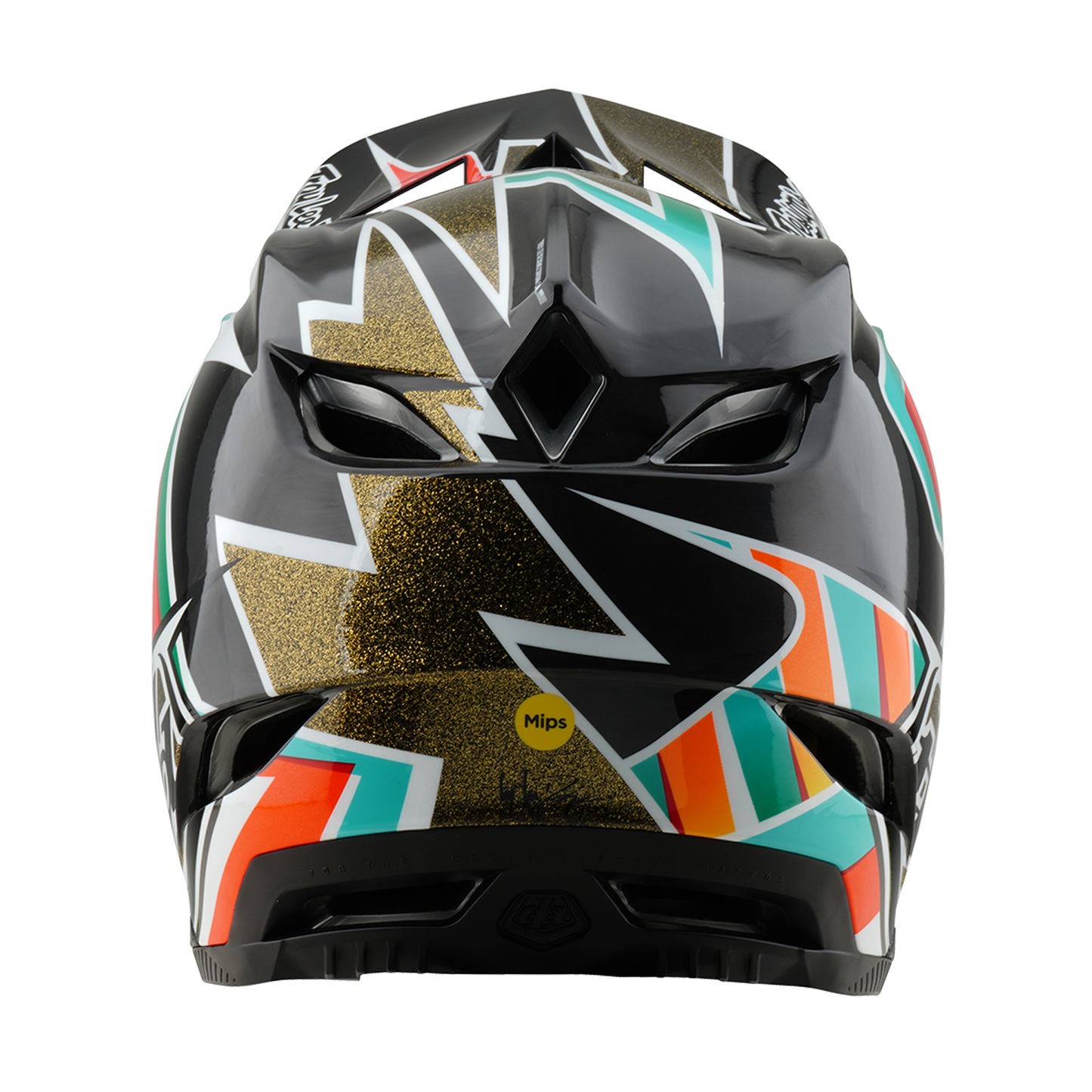 Mountainbike-Helm Troy Lee Designs D4 CARBON MIPS FRAMES Schwarz/Gold