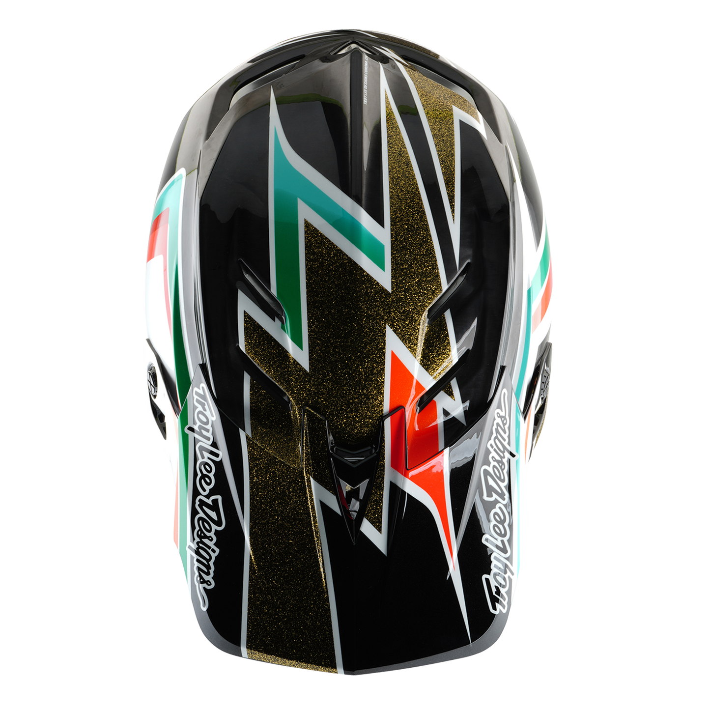 Mountainbike-Helm Troy Lee Designs D4 CARBON MIPS FRAMES Schwarz/Gold