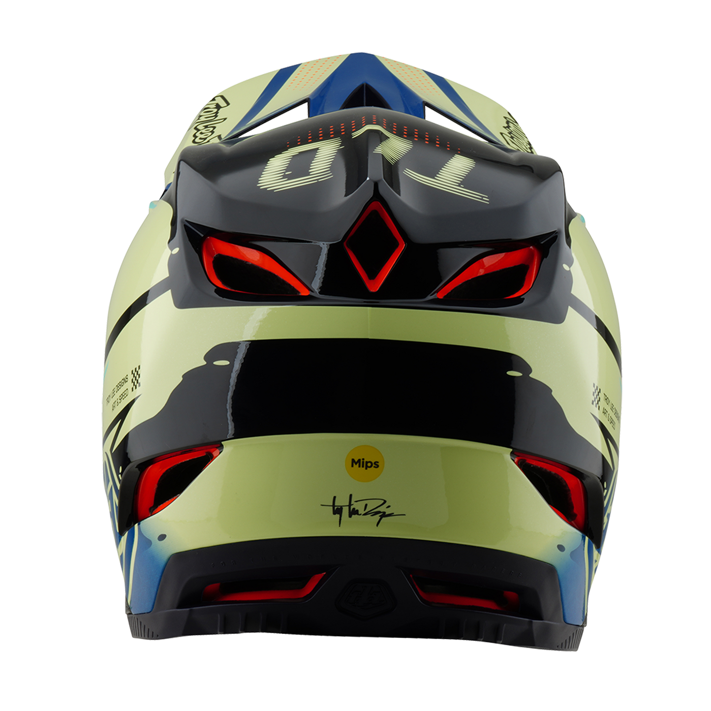 MTB-Helm Troy Lee Designs D4 CARBON MIPS Drip Gelb