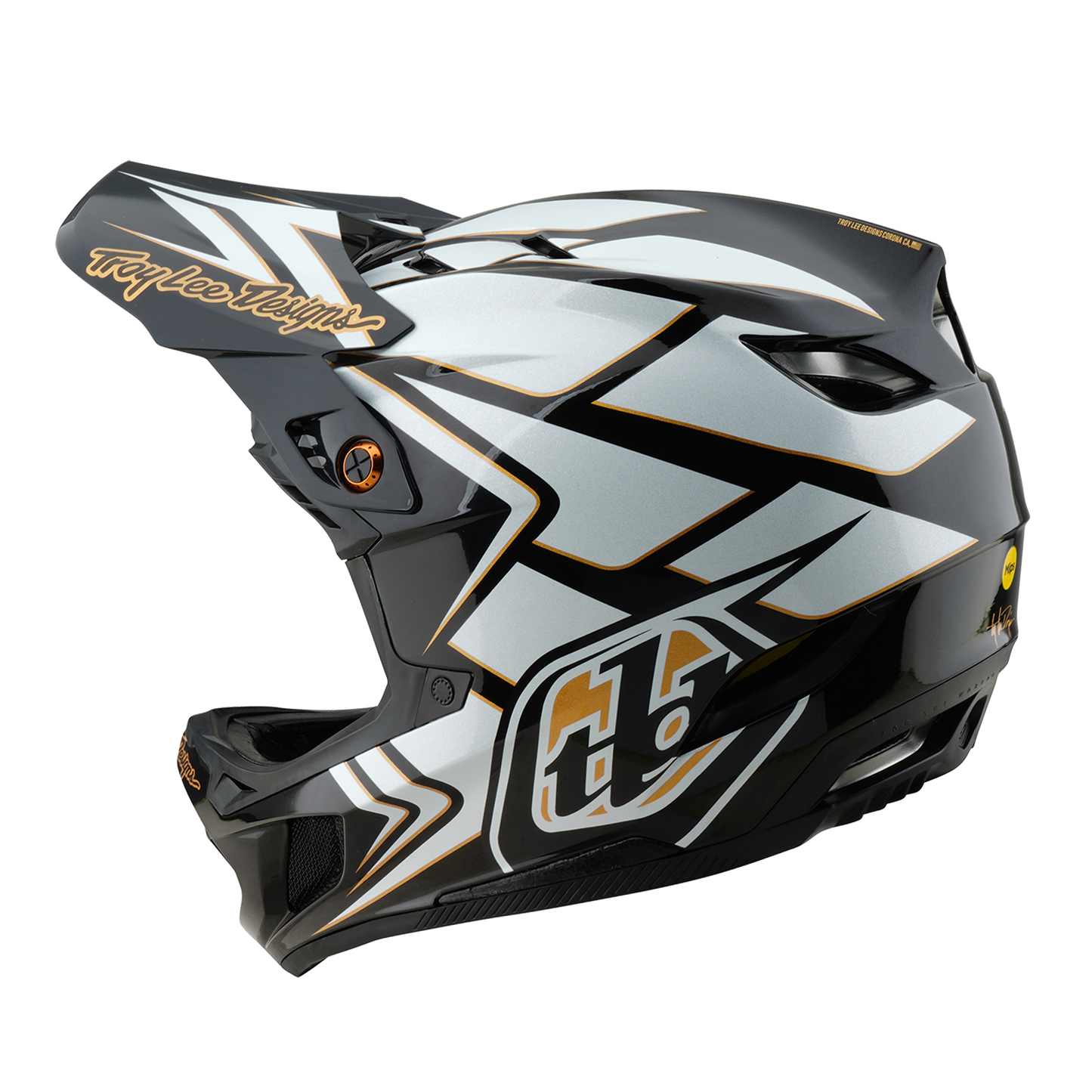MTB-Helm TROY LEE DESIGNS D4 COMPOSITE MIPS GHOSTWING Weiß