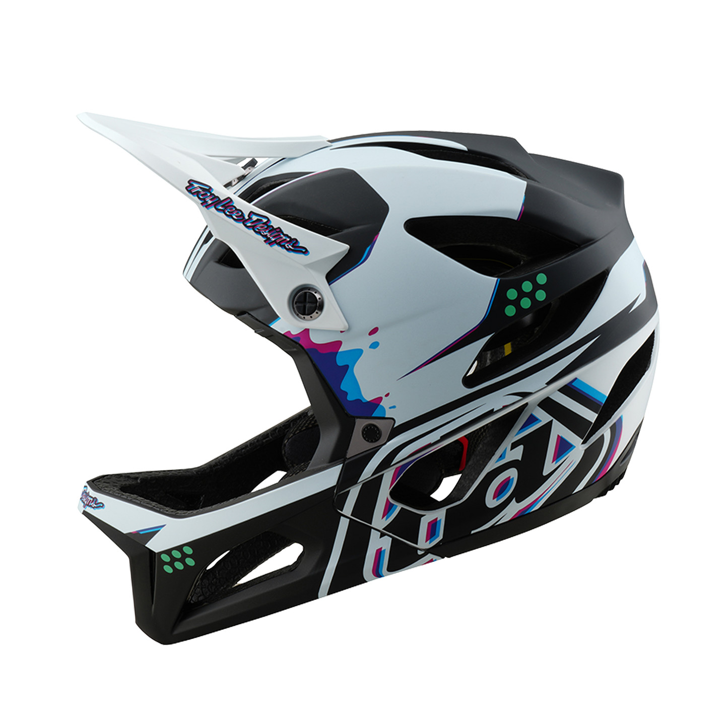 MTB-Helm TROY LEE DESIGNS STAGE MIPS Schwarz/Weiß
