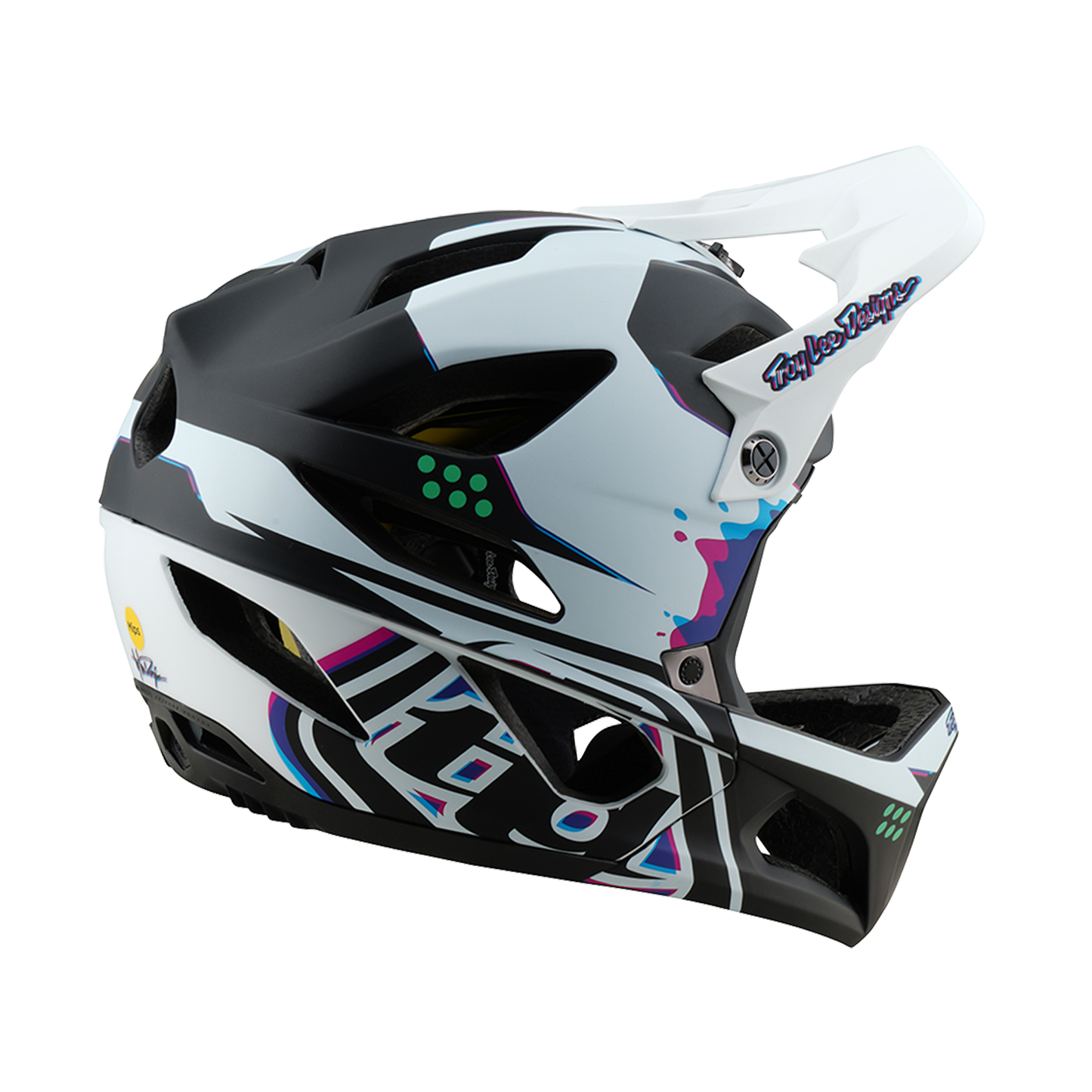 MTB-Helm TROY LEE DESIGNS STAGE MIPS Schwarz/Weiß