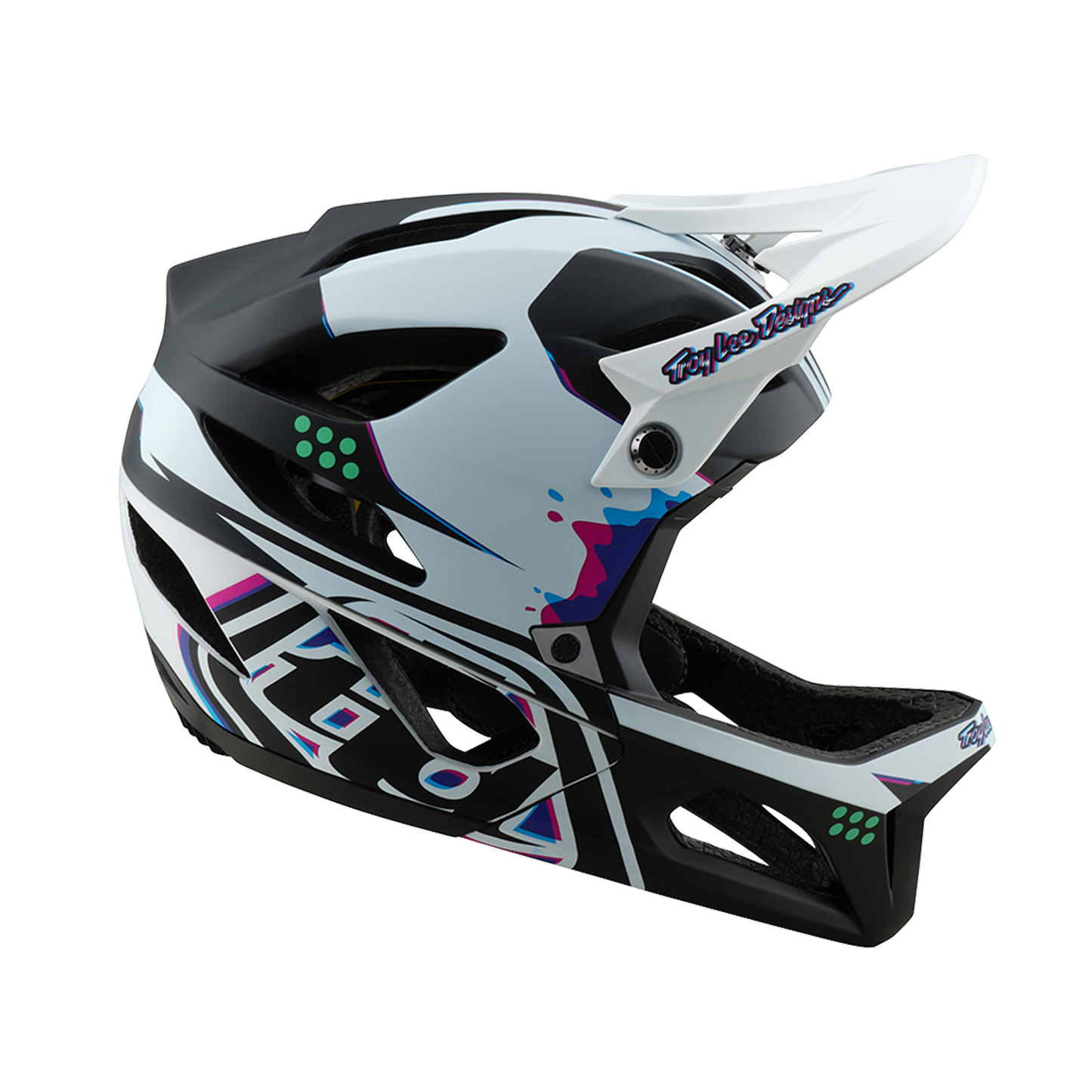 MTB-Helm TROY LEE DESIGNS STAGE MIPS Schwarz/Weiß