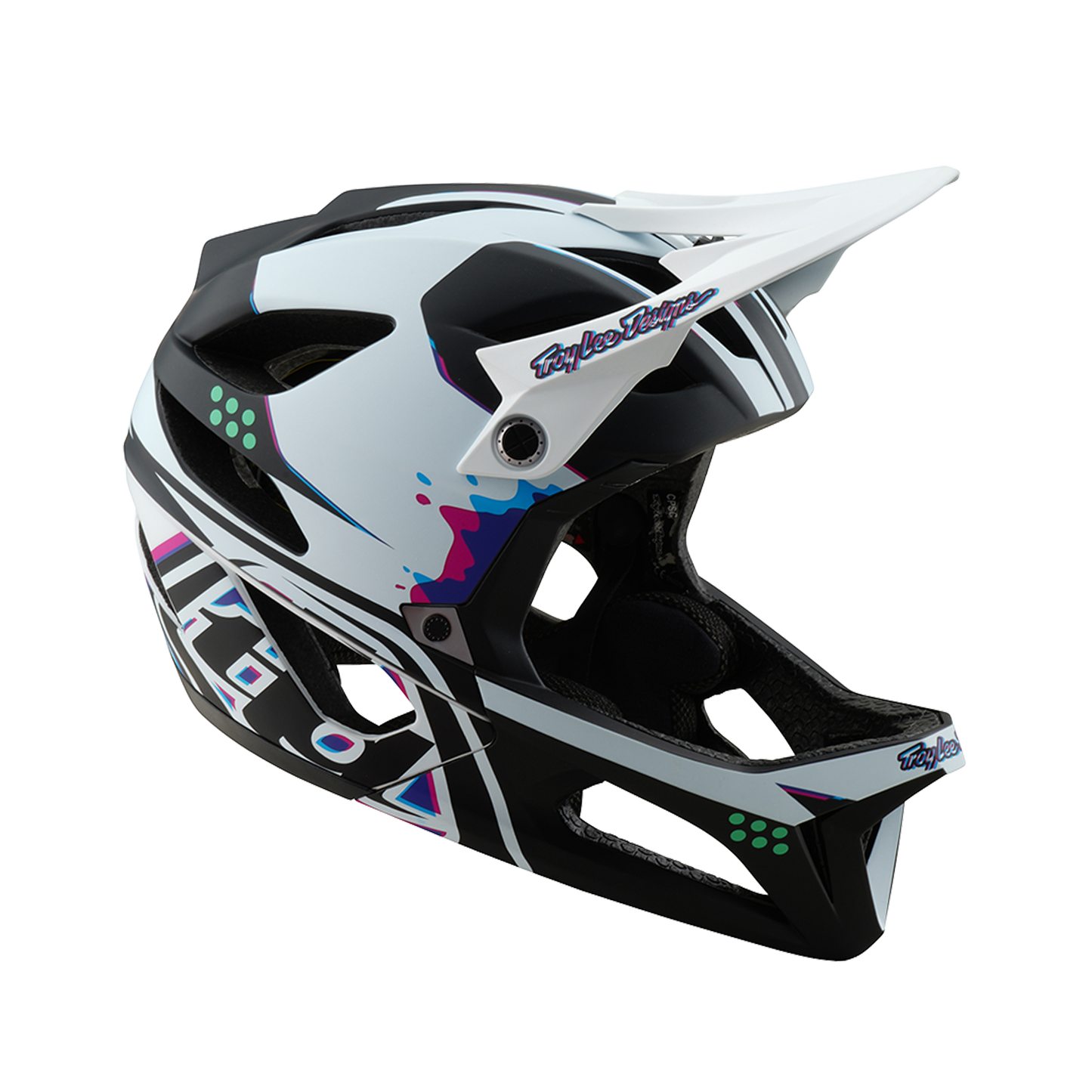 MTB-Helm TROY LEE DESIGNS STAGE MIPS Schwarz/Weiß