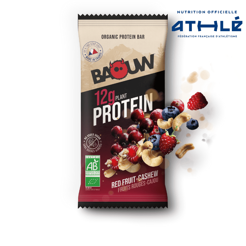 BAOUW BIO EXTRA Proteinriegel Rote Früchte/Cashew (50g)