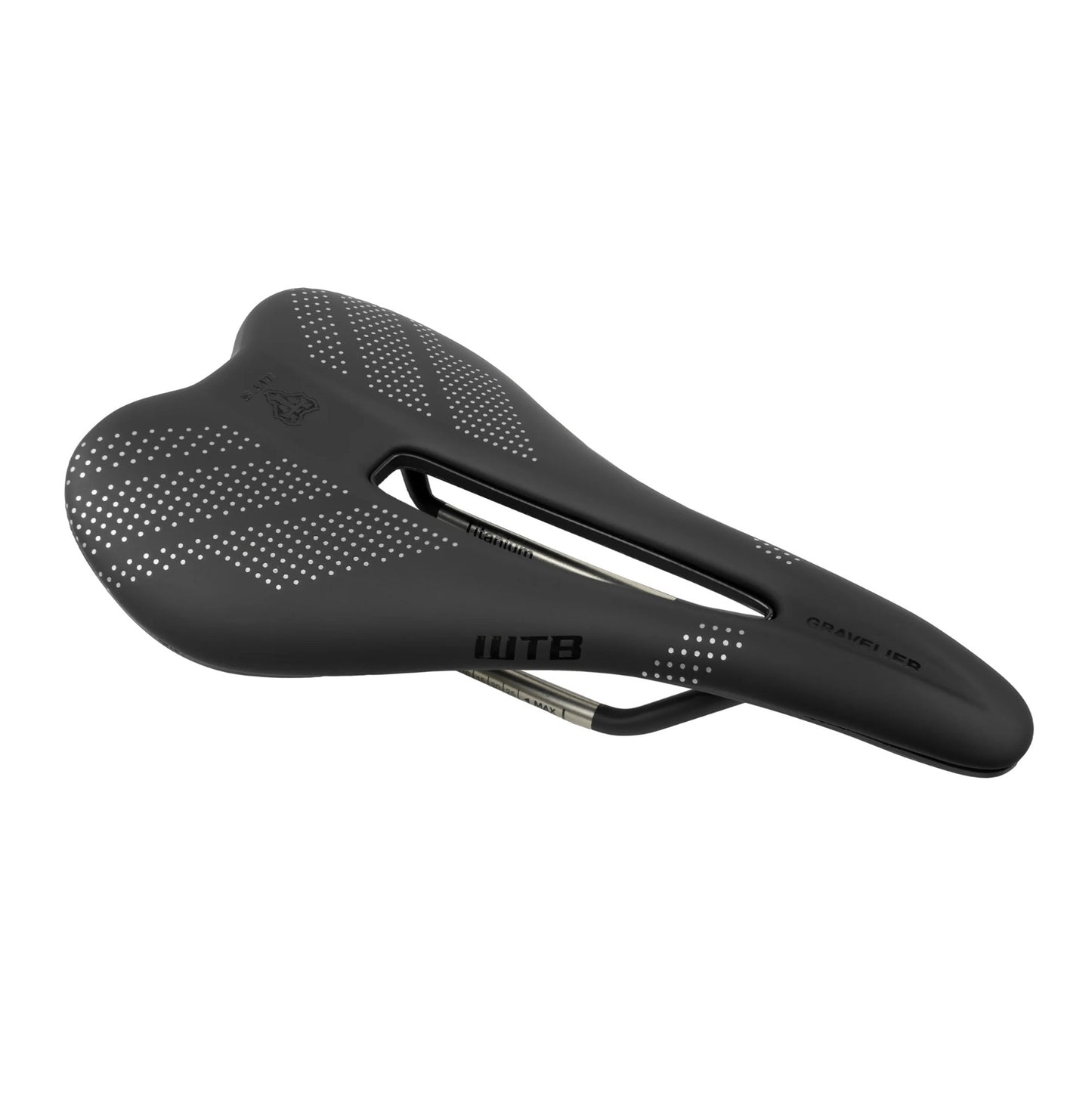 WTB-Sattel GRAVELIER 140mm Rails Inox Schwarz