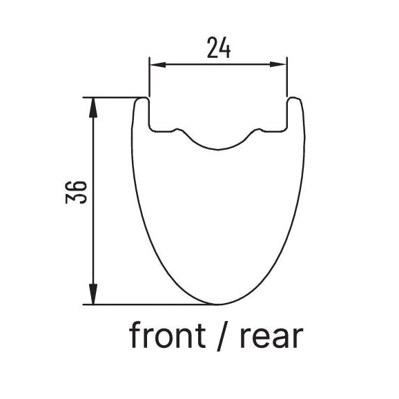 Paar MICHE GRAFF DISC Tubeless Ready-Laufräder (Center Lock)