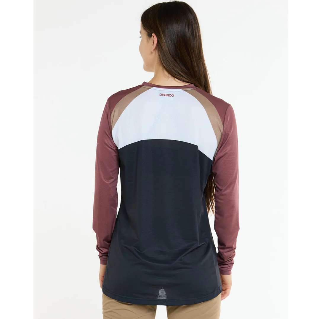 DHARCO RACE LOTUS Trikot Langarm Women Schwarz/Bronze
