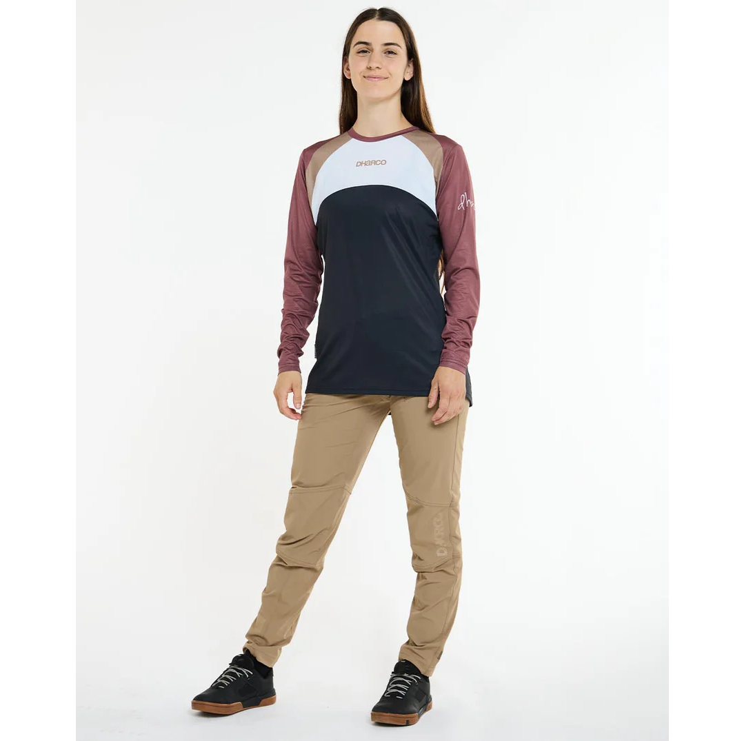 DHARCO RACE LOTUS Trikot Langarm Women Schwarz/Bronze