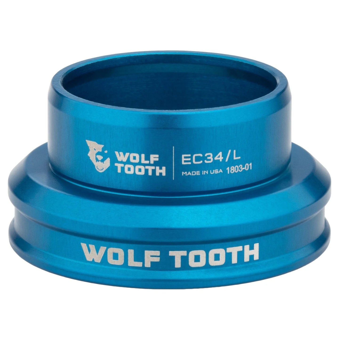 Niedrige Lagerschale für externes Steuersatz-Set WOLF TOOTH PERFORMANCE 1"1/8 EC34 Blau