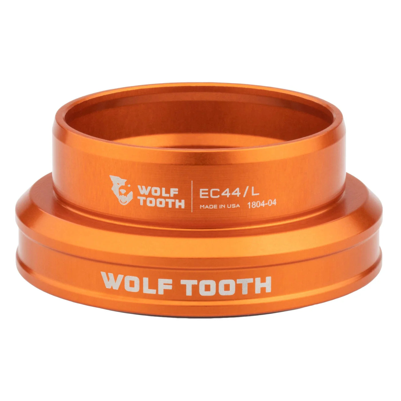 Niedrige Steuerrohrschale für externes Steuersatz-Set von WOLF TOOTH PERFORMANCE 1,5" EC44, orange