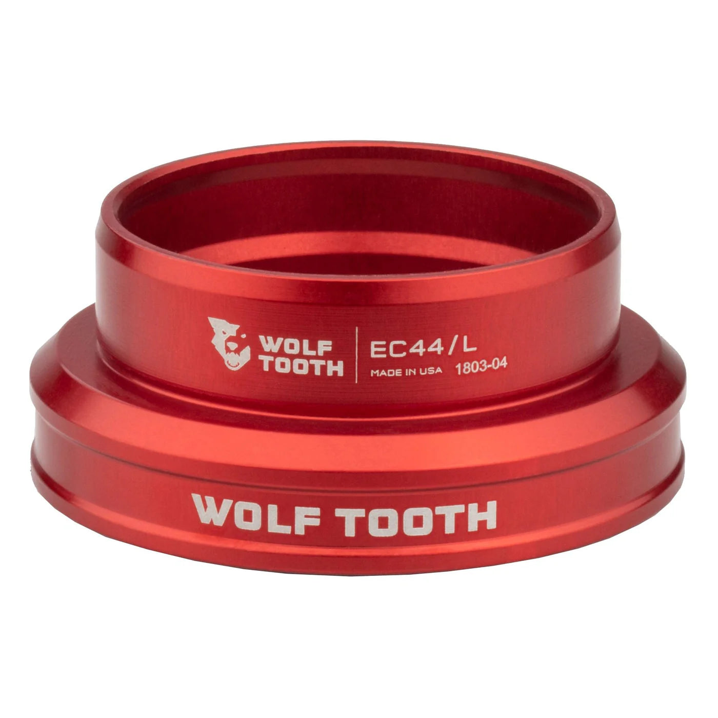 Niedrige Steuerrohrschale für externes Steuersatz-Set WOLF TOOTH PREMIUM 1,5" EC44 Rot