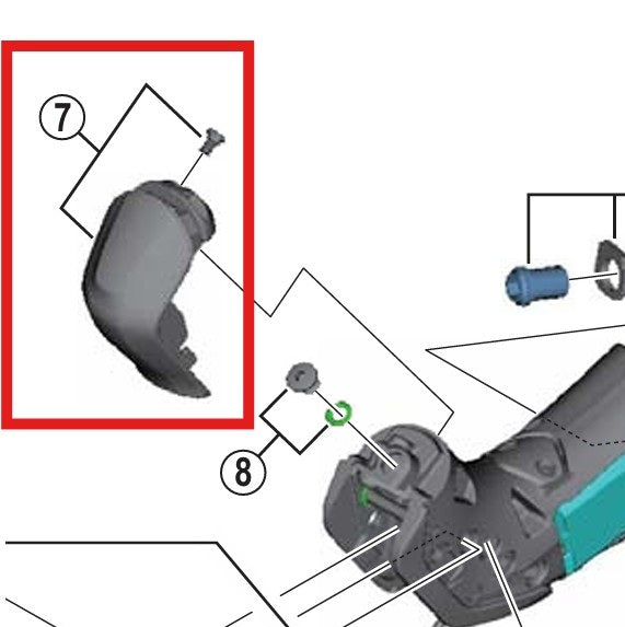 Linke Frontabdeckung Mit Schrauben SHIMANO ST-R785
