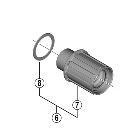 SHIMANO FH-RS470/171 Freilaufkörper Typ Shimano HG