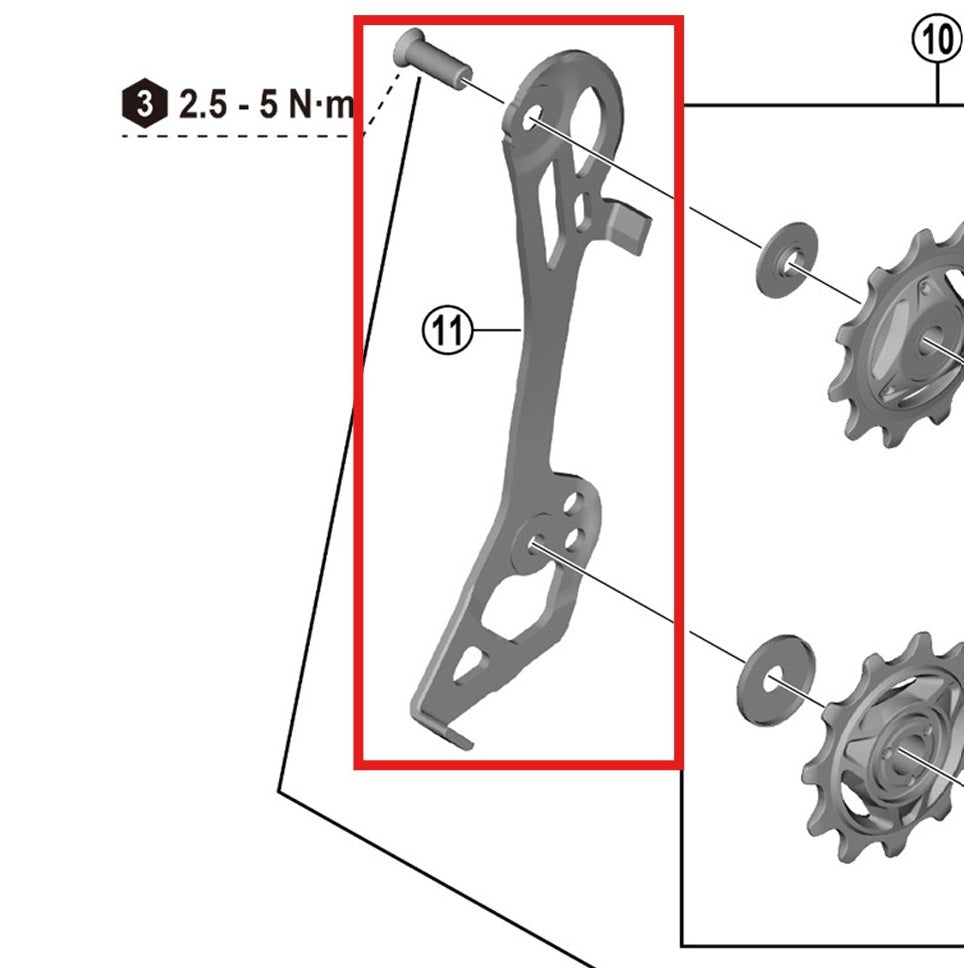 Innenplatte SHIMANO RD-R7100