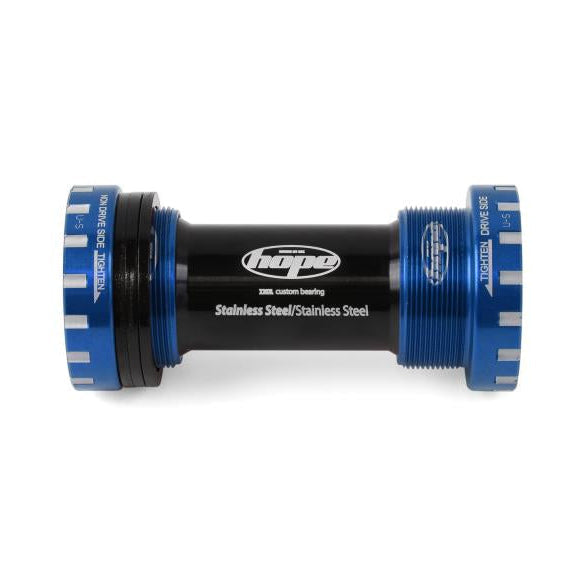 Tretlagergehäuse HOPE 68/73 mm Achse 24 mm Blau