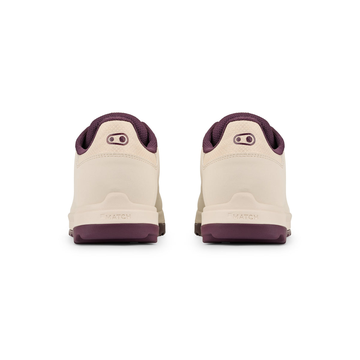 MTB-Schuhe CRANKBROTHERS MALLET TRAIL LACE CLIP Weiß/Lila — Rückansicht