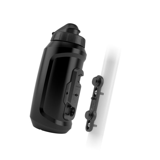 Set Trinkflasche und Flaschenhalter FIDLOCK TWIST COMPACT BIKE BASE 750 ml Schwarz
