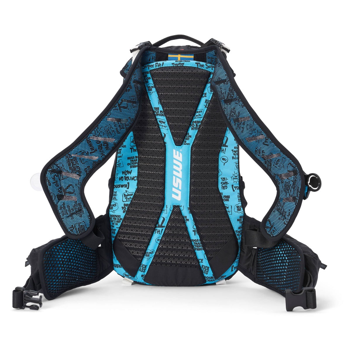 USWE FLOW 16 L Rucksack mit integriertem Rückenteil Schwarz/Blau