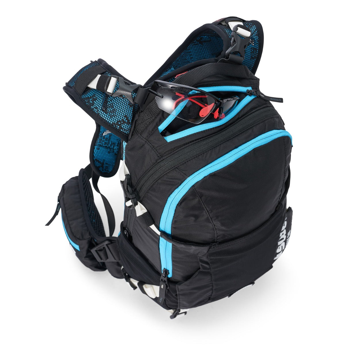 USWE FLOW 16 L Rucksack mit integriertem Rückenteil Schwarz/Blau