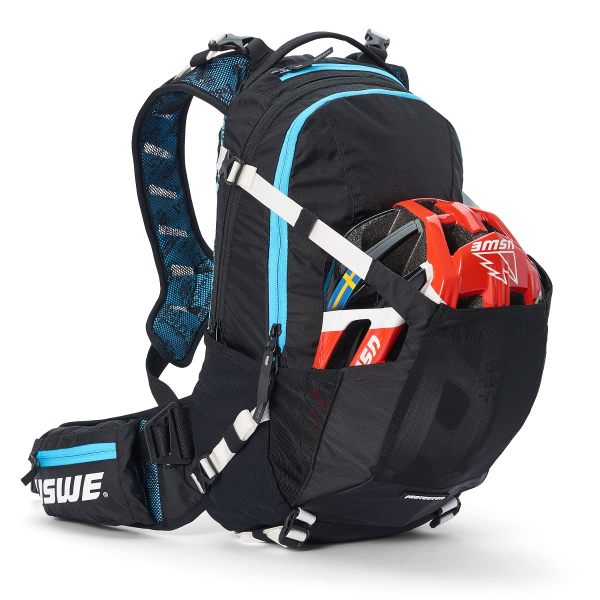 USWE FLOW 16 L Rucksack mit integriertem Rückenteil Schwarz/Blau