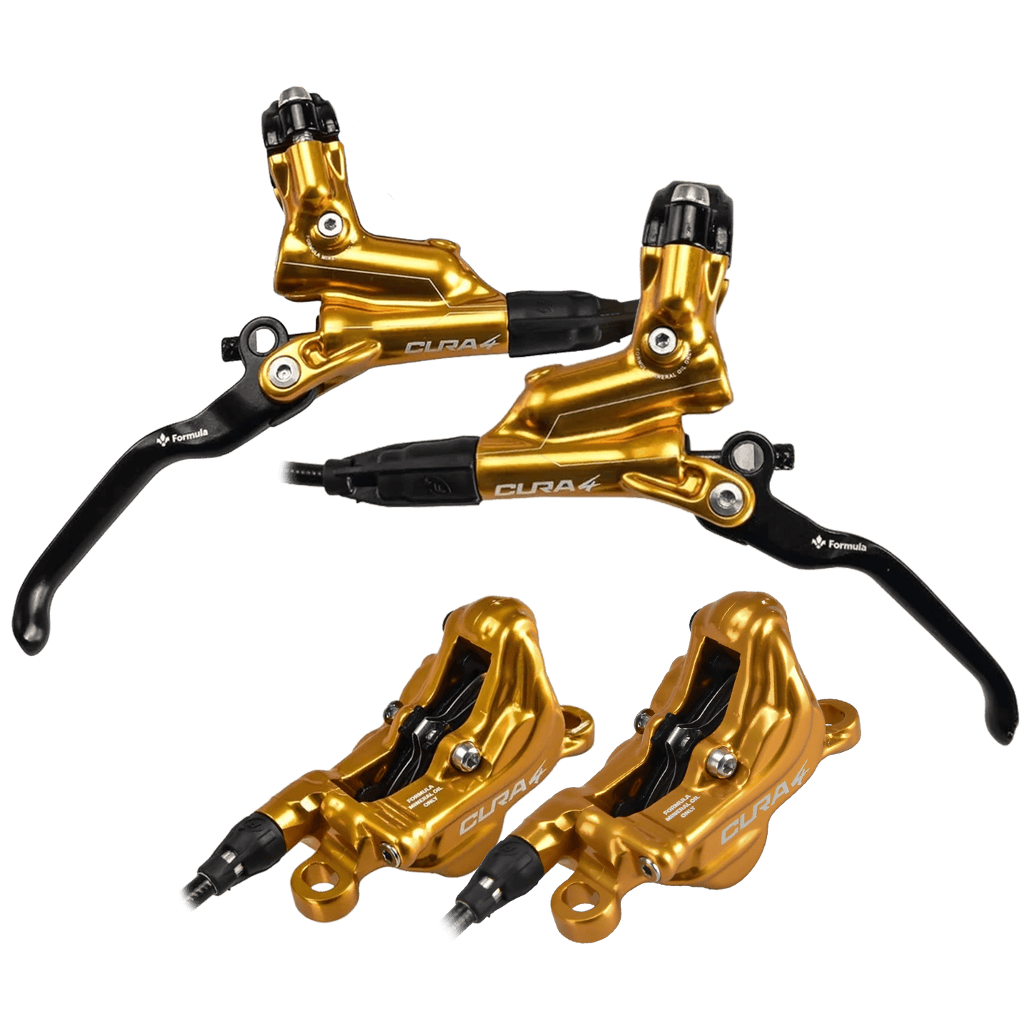 Paar FORMULA CURA 4 Bremsen Gold