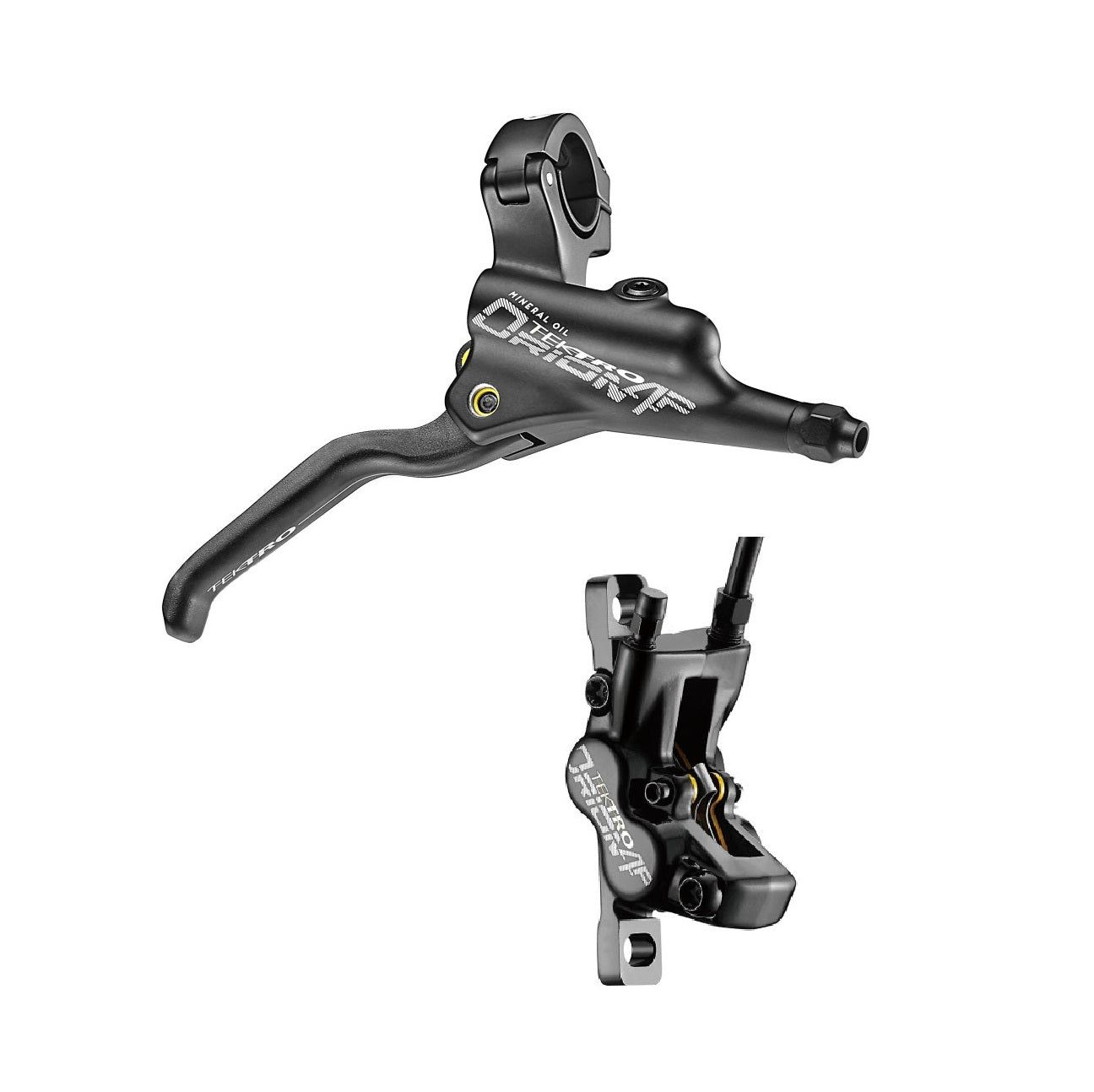 Paar TEKTRO ORION 4P HD-M745 Bremsen Schwarz