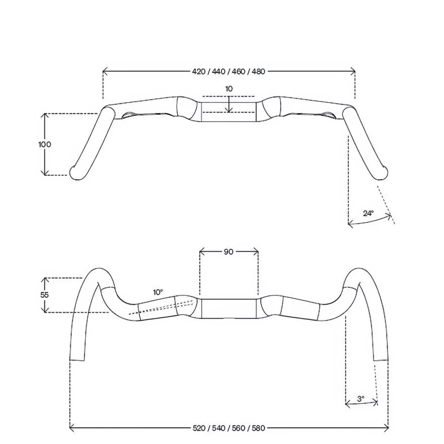 Kleiderbügel DEDA GERA ALU 24° POB Finish