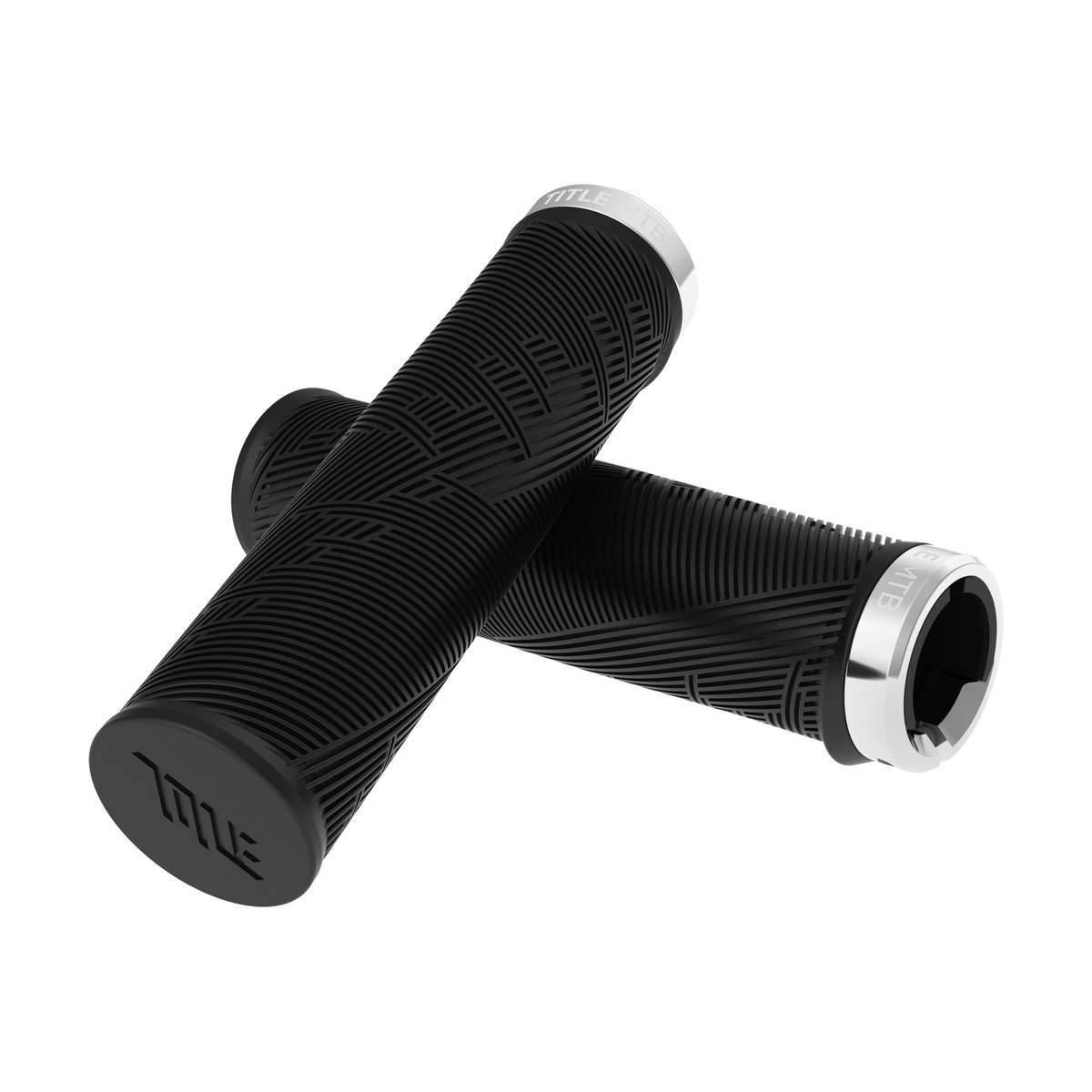 Grips Title MTB FORM Lock-On XL Schwarz mit Chromklemme - Detailansicht