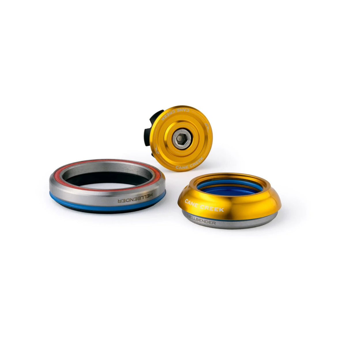 Integrierter konischer Steuersatz CANE CREEK Hellbender 70 1"1/8-1.5" IS41/IS52 kurz Gold