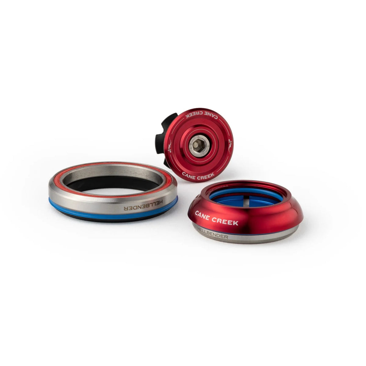 Integrierter konischer Steuersatz CANE CREEK Hellbender 70 1"1/8–1.5" IS42/IS52 Rot