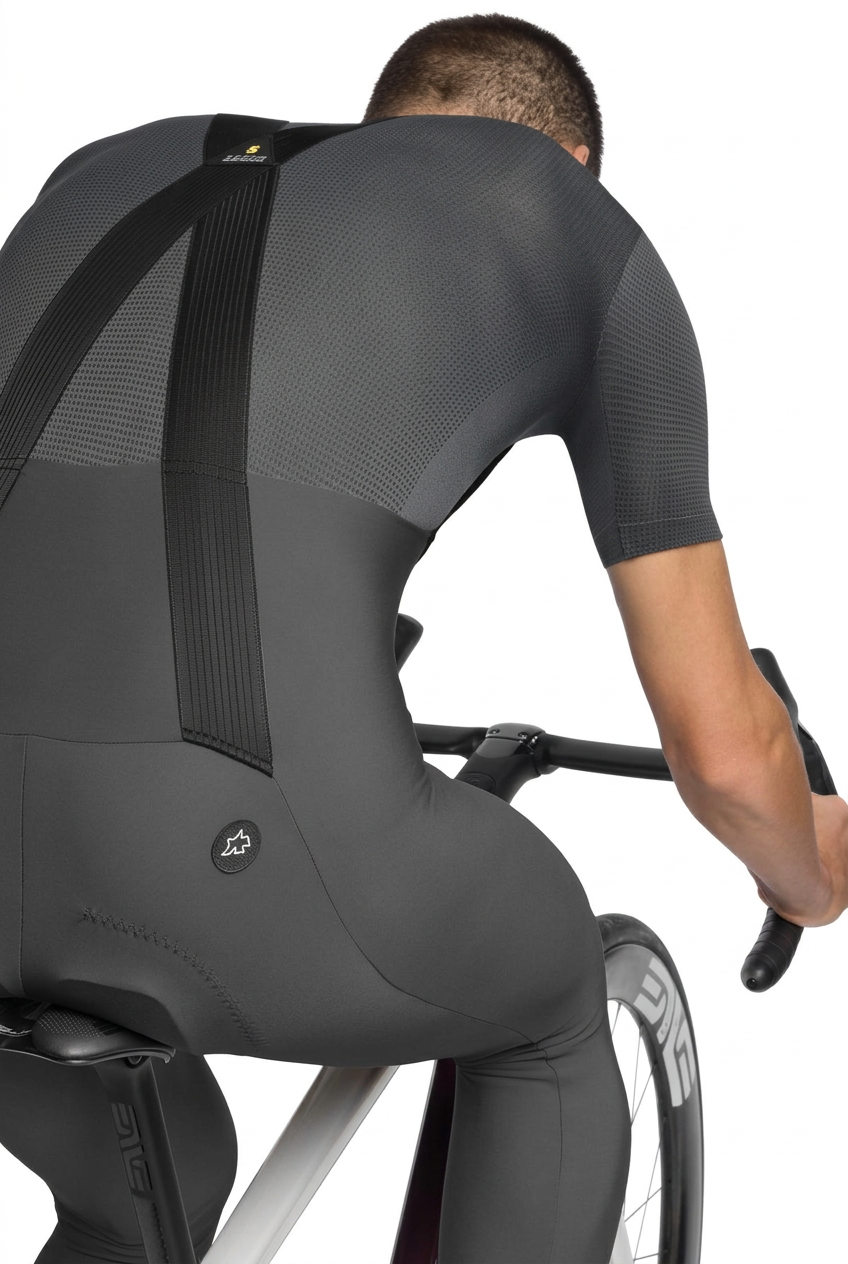 Lange Trägerhose ASSOS MILLE GT SPRING FALL S11 Grau