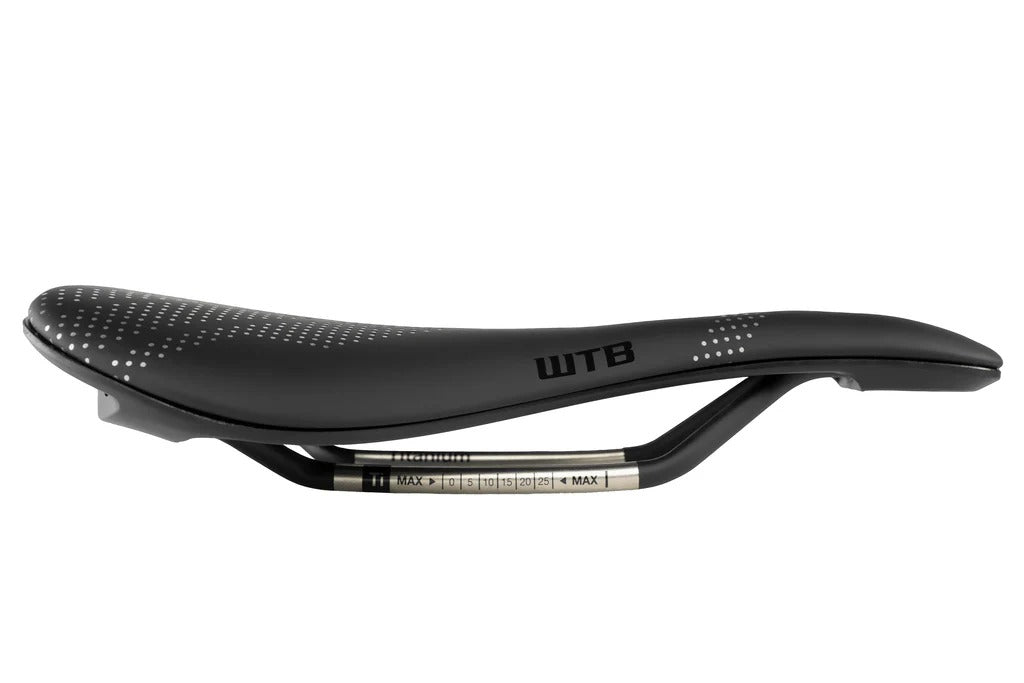 WTB-Sattel GRAVELIER 140mm Rails Inox Schwarz