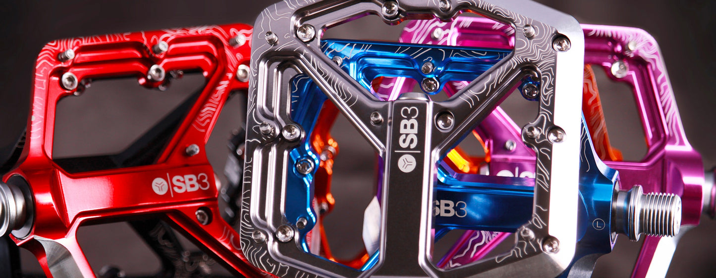 Pedale flach SB3 SPECTRUM Schwarz