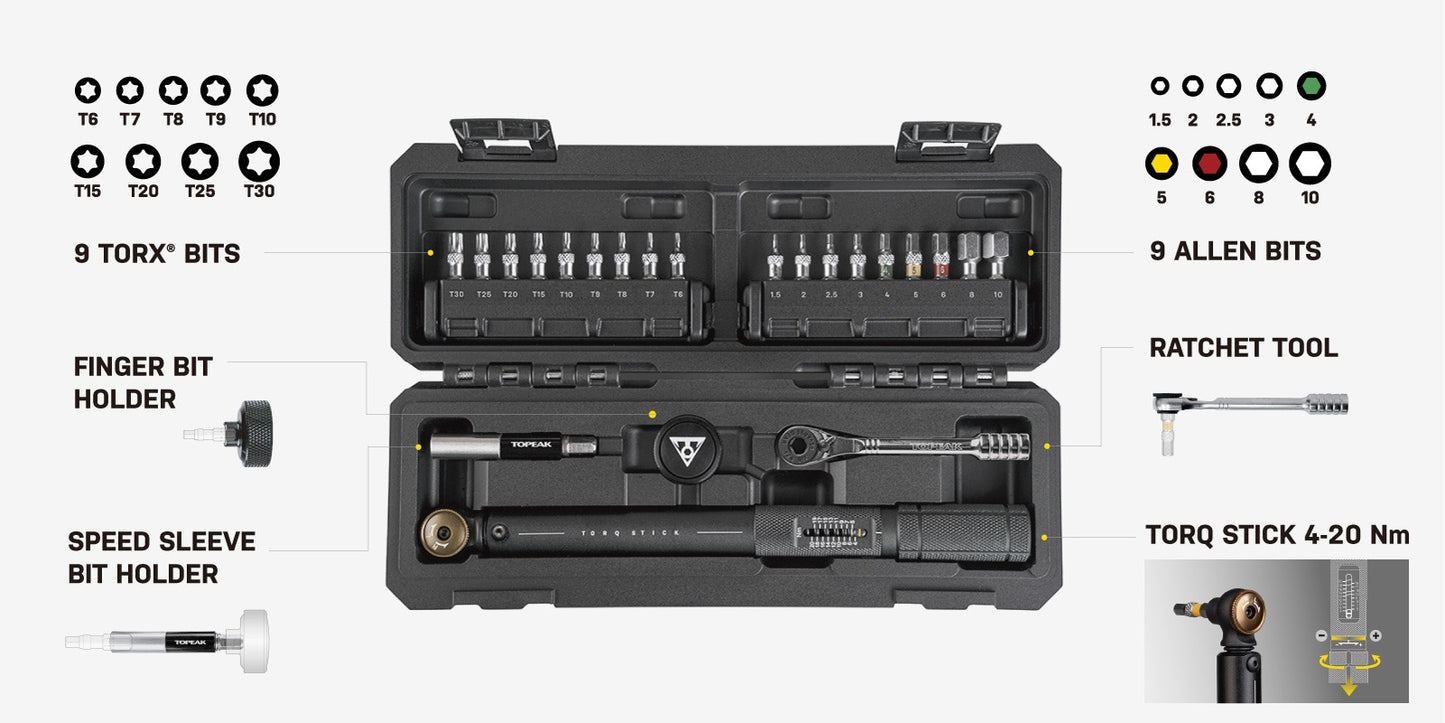 Torq Drehmomentschlüssel TOPEAK STICK PRO (4-20 Nm)
