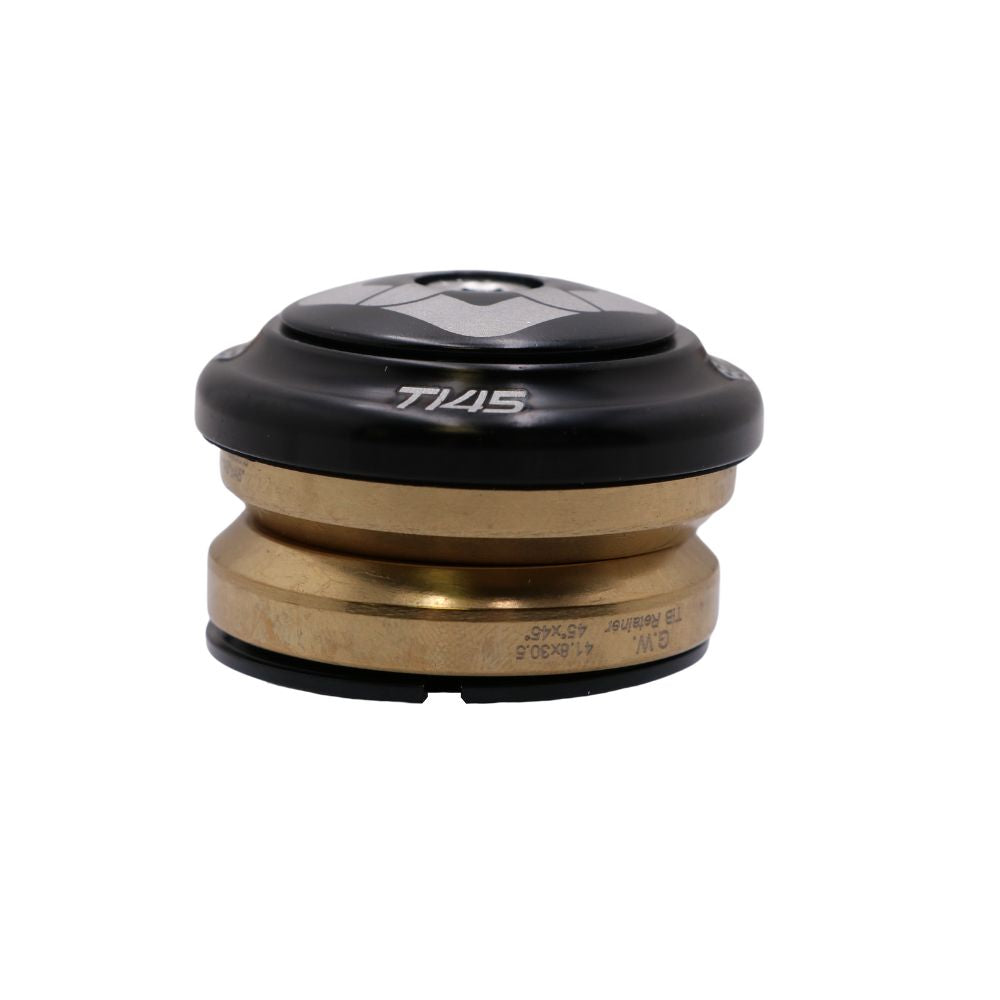Integriertes Steuersatz-Set PRIDE Ti45 Titanium iIS42 1"1/8 Schwarz