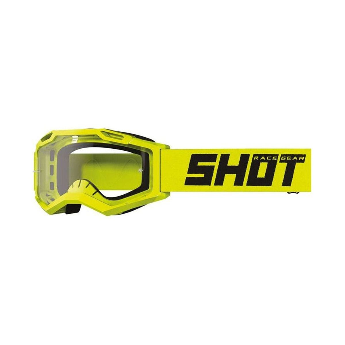 Goggle Shot Rocket Kid 2.0 Solid Neon Yellow Glossy