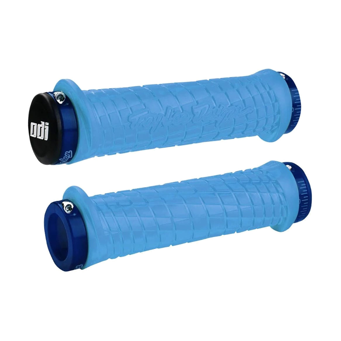 Grips ODI TROY LEE DESIGNS Lock-On 130 mm Blau