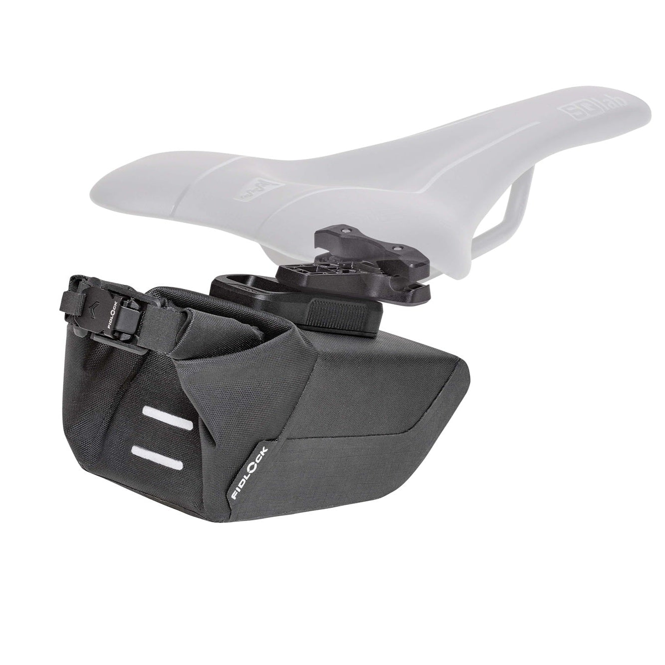 halterung für fahrradsattel Satteltasche + Halterung FIDLOCK PINCLIP SET Schwarz – Probikeshop