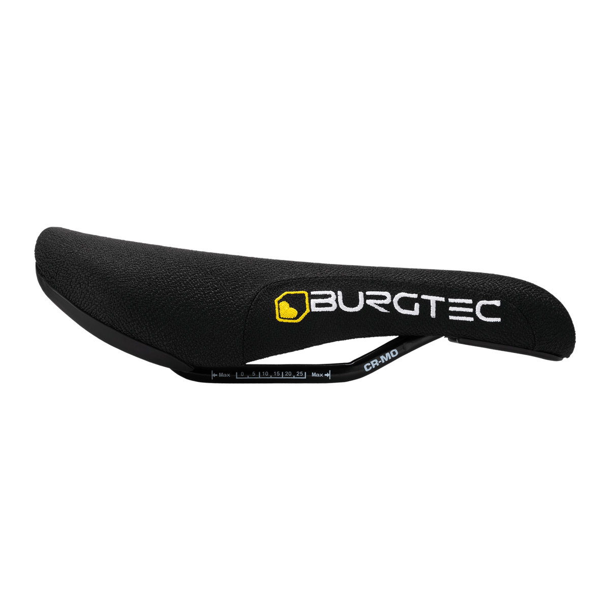 BURGTEC THE CLOUD BOOST Sattel mit CrMo-Streben in Schwarz — Seitenansicht, Farbe Schwarz